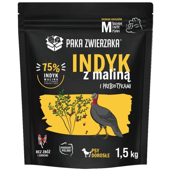 Paka Zwierzaka Seventh heaven Indyk z maliną Turkey &amp; Raspberry M 1,5kg 1.jpg