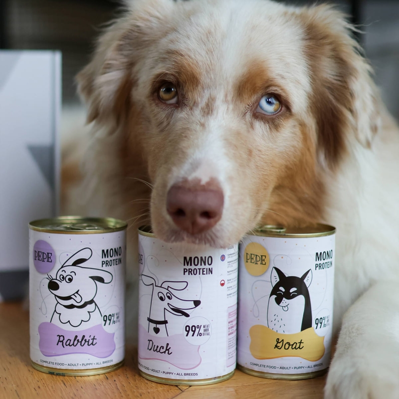 Paka Zwierzaka Pepe mono Koza Królik Kaczka pies 400g.jpg