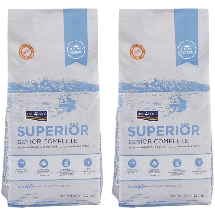 Sucha karma dla psa Fish4dogs Superior Senior Łosoś Rasy Małe 6 kg x 2.jpg