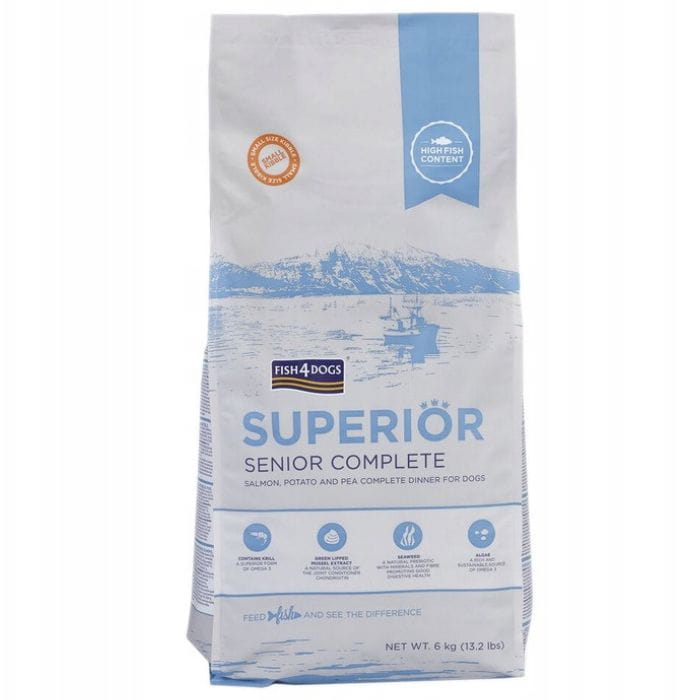 Sucha karma dla psa Fish4dogs Superior Senior Łosoś Rasy Małe 6 kg 1.jpg