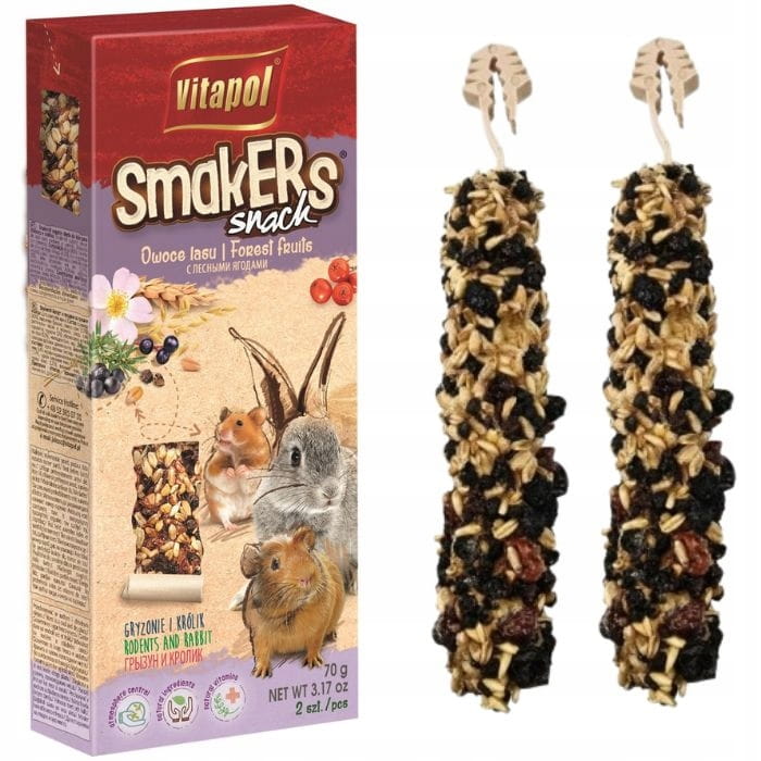 Vitapol Smakers owoce lasu dla gryzoni królika Kolby 2 szt 1.jpg
