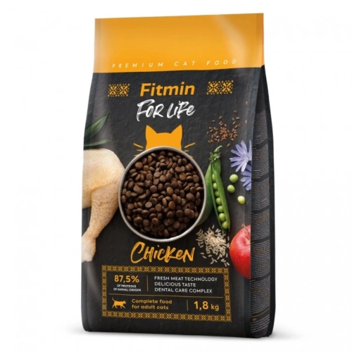 Fitmin For Life Adult Chicken karma sucha dla kota 1,8kg 
