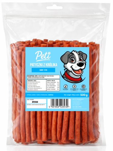 Peti - Patyczki z królika 500g