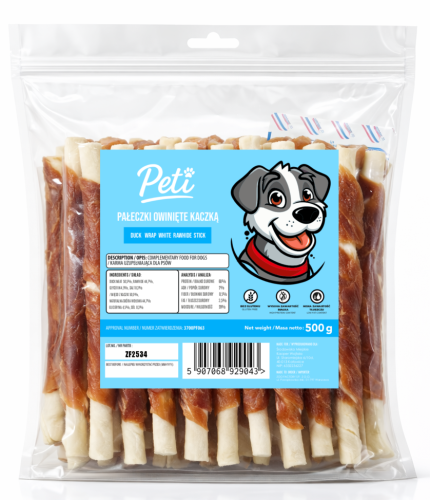Peti - Pałeczki owinięte kaczką 500g