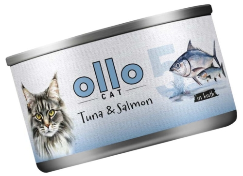 Ollo Cat nr 5 Tuńczyk&Łosoś 70g