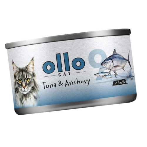 Ollo Cat nr 9 Tuńczyk&Anchovis 70g