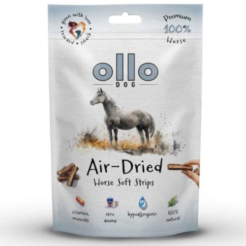 Ollo Air Dried Horse Strips Suszone miękkie paski z KONINY dla psa 80g