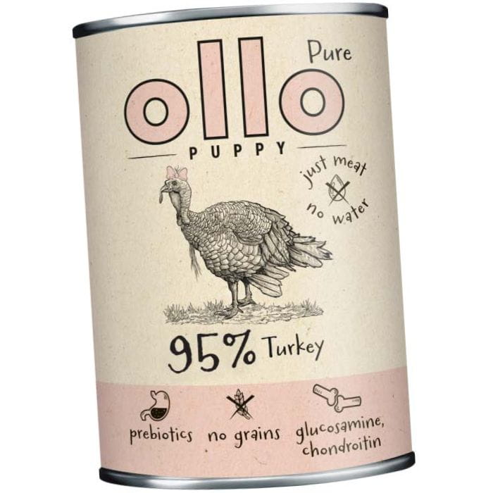 Ollo Puppy Pure monobiałkowa mokra karma dla szczeniąt indyk 850g