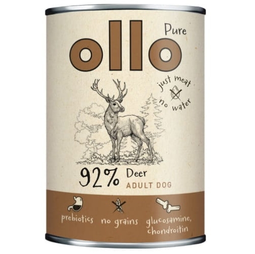 Ollo Pure Mokra karma dla psa Jeleń Mokra 400g