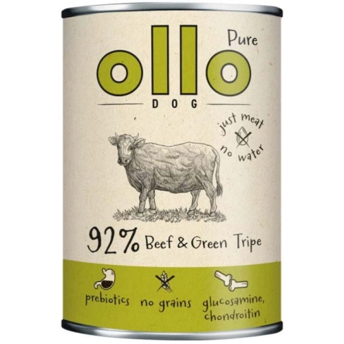 Ollo Pure Wołowina i Zielone Żwacze monobiałkowa mokra karma dla psa 850g