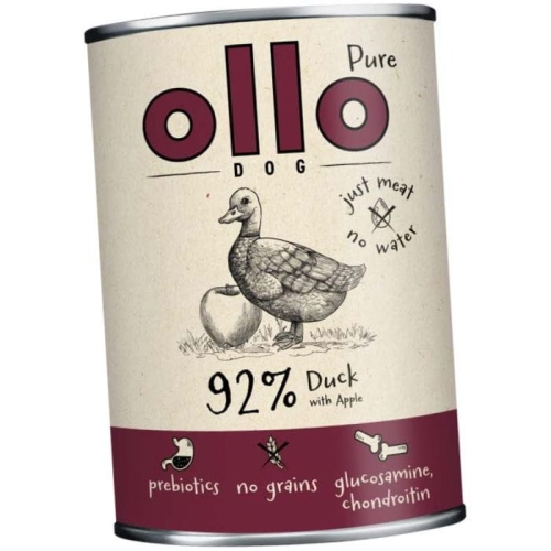 Ollo Pure Kaczka i z jabłkiem 850g Mokra karma dla psa Monobiałkowa