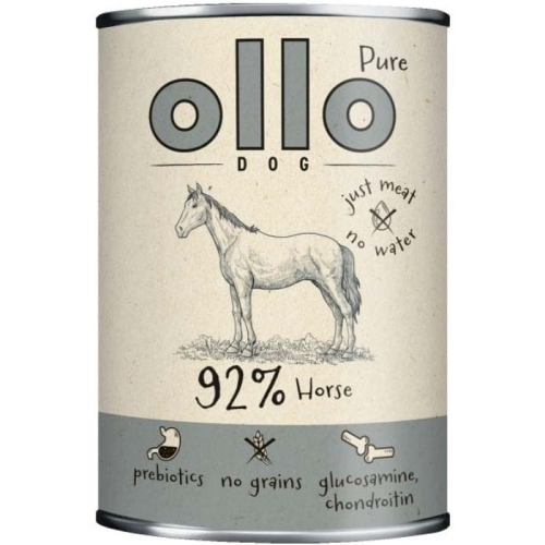 Ollo Pure koń Monobiałkowa mokra karma dla psa 400g