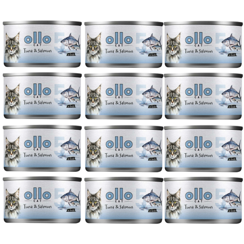 Ollo Cat nr 5 Tuńczyk&Łosoś 12x70g