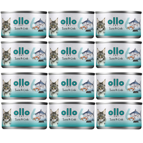 Ollo Cat nr 6 Tuńczyk Krab w sosie 12x70g