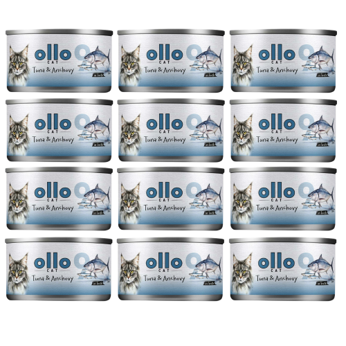 Ollo Cat nr 9 Tuńczyk&Anchovis 12x70g