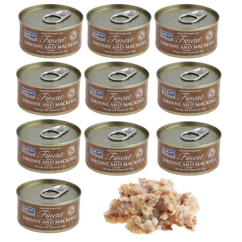 Fish4Cats Sardynka i makrela 10 x 70g