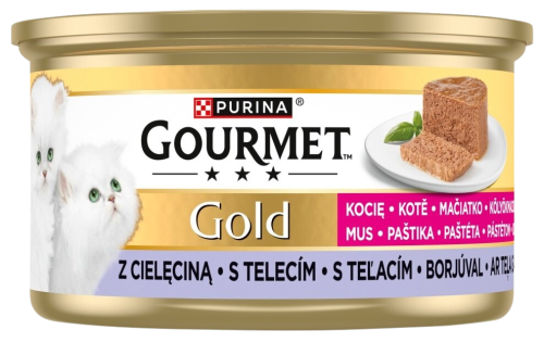 GOURMET GOLD Kitten - mus z cielęciną 85g 