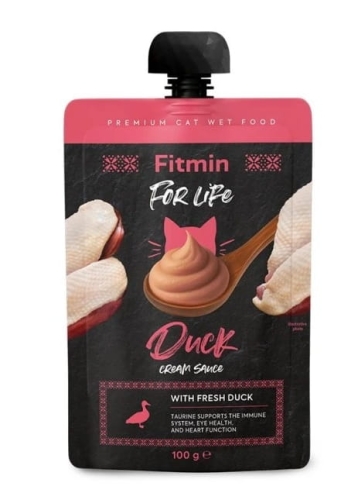 Fitmin For Life Cat Pouch Cream Sauce Duck 100g