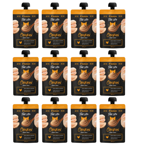 Fitmin For Life Cat Pouch Cream Sauce Chicken 12x100g