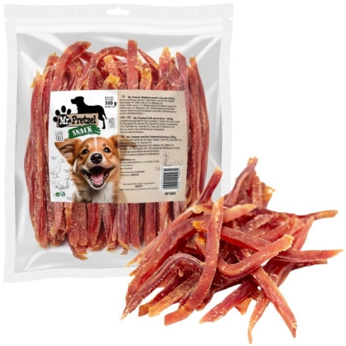 Mr. Pretzel Przysmaki dla psa Miękkie paski z kaczki 500g