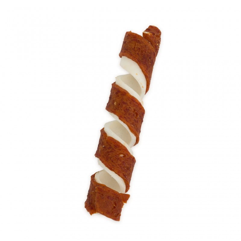 Hau Miau PauseSnack rolki ze skóry wołowej z kaczką gryzak dla psa 500g