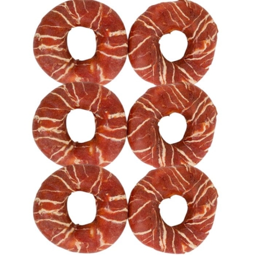 Pausesnack dla psa donatyze skóry owiniętę kaczką