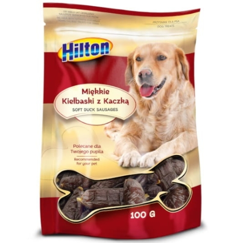 Hilton - Miękkie kiełbaski z kaczką 100g pies