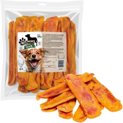 Mr. Pretzel Przysmaki dla psa Suszone paski z kurczaka 500g