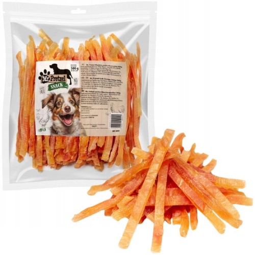 Mr. Pretzel Przysmaki dla psa Miękkie paski z kurczaka 500g