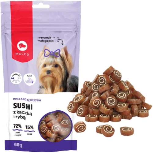 Maced Przysmak Sushi Kaczka z rybą York 60g