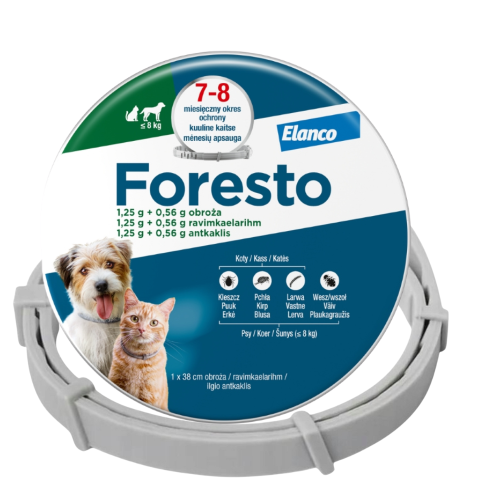 Foresto Obroża dla Psa i Kota do 8 kg