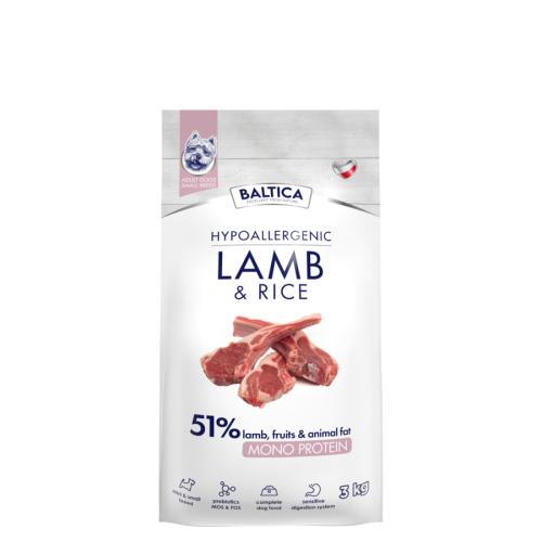 Baltica - Nutrac. Adult Lamb&Rice XS/S 3kg