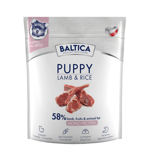 Baltica - Nutrac. PUPPY Lamb&Rice S/M/L/XL 1kg
