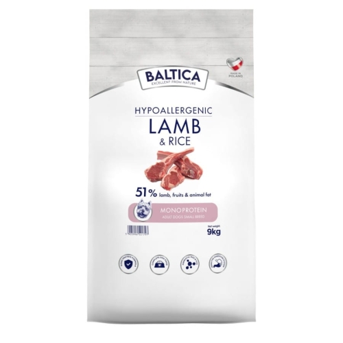 Baltica - Nutrac. Adult Lamb&Rice XS/S 9kg