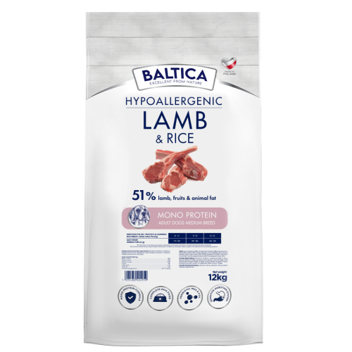 Baltica - Nutrac. Adult Lamb&Rice M 12kg