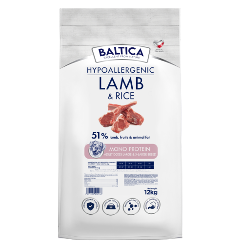 Baltica - Nutrac. Adult Lamb&Rice L/XL 12kg