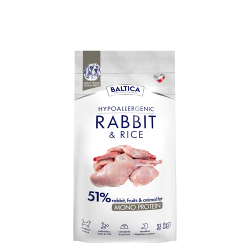 Baltica - Nutrac. Adult Rabbit&Rice M 3kg