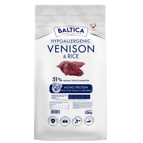 Baltica - Nutrac. Adult Venision&Rice L/XL 12kg