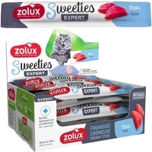 Zolux Sweeties kremowy przysmak dla kota z tuńczykiem 48 x 14g