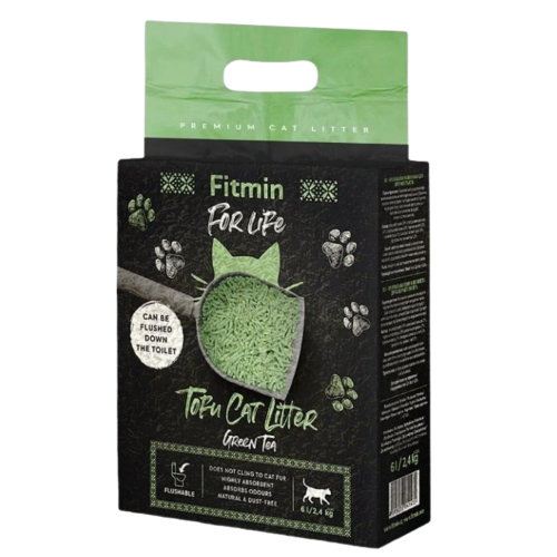 Fitmin For Life Żwirek tofu Ziel. Herbata 6L/2,4kg