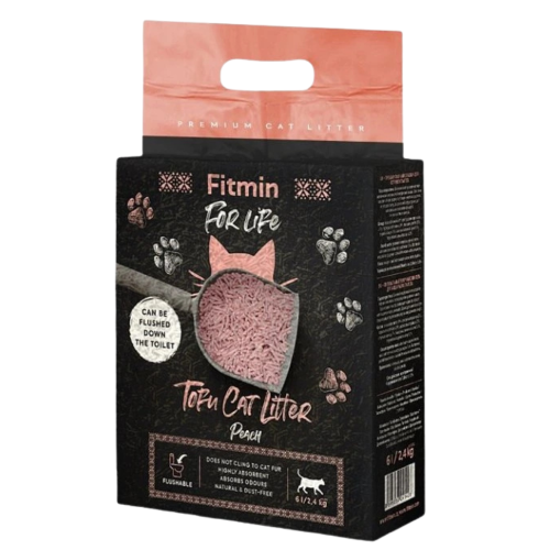 Fitmin For Life Żwirek tofu Brzoskwinia 6L/2,4kg