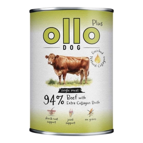 Ollo Plus Dog mokra karma Kolagen Wołowina 400g