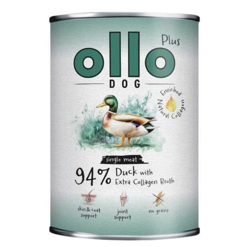 Ollo Plus Dog mokra karma Kolagen Kaczka 400g