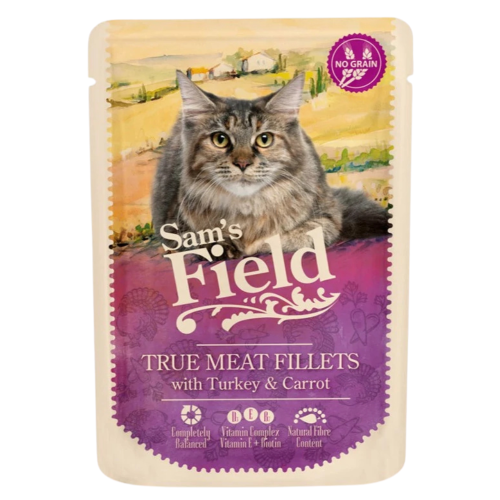 Sam's Field sasz.kot Indyk z Marchewką 85g