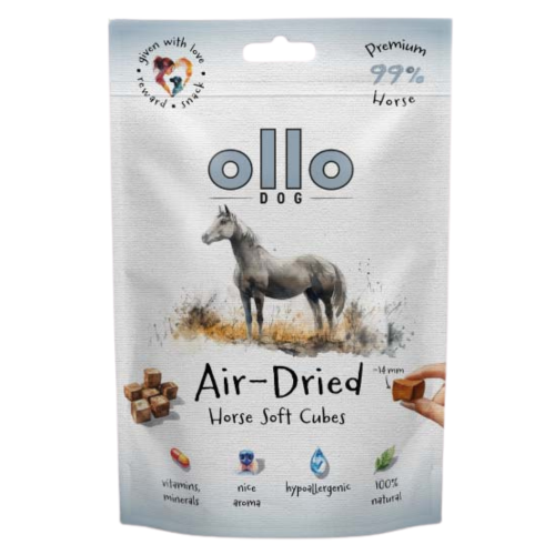 Ollo Air Dried Horse Cubes 80g