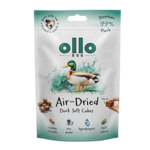 Ollo Air Dried Duck Cubes 80g