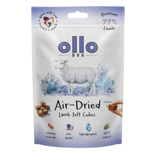 Ollo Air Dried Lamb Cubes 80g