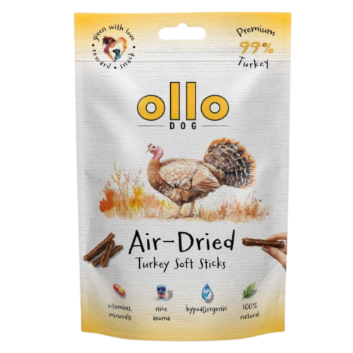Ollo Air Dried Turkey Soft Sticks przysmak Indyk 80g