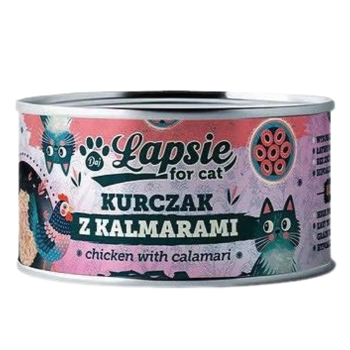 M4M - Łapsie kot kurczak z kalmarami bulion 80g