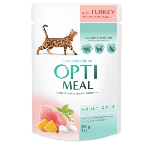 Opti Meal saszetka 85g Indyk w sosie dyniowym
